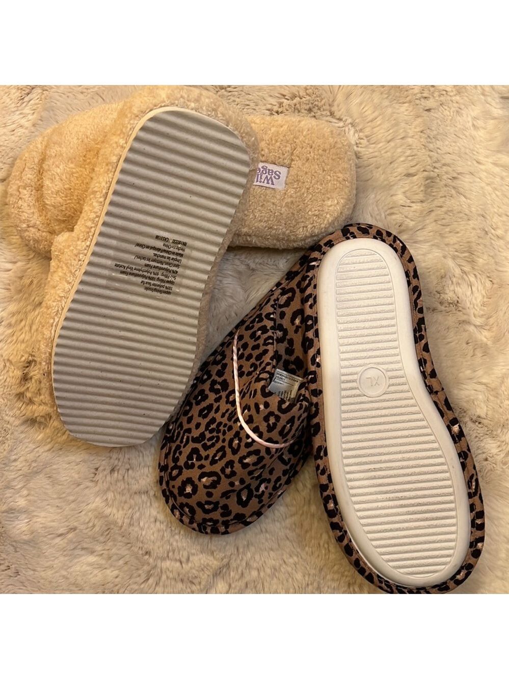 NWOB Two pairs of Ladies X-Large Slippers - Picture 5 of 5